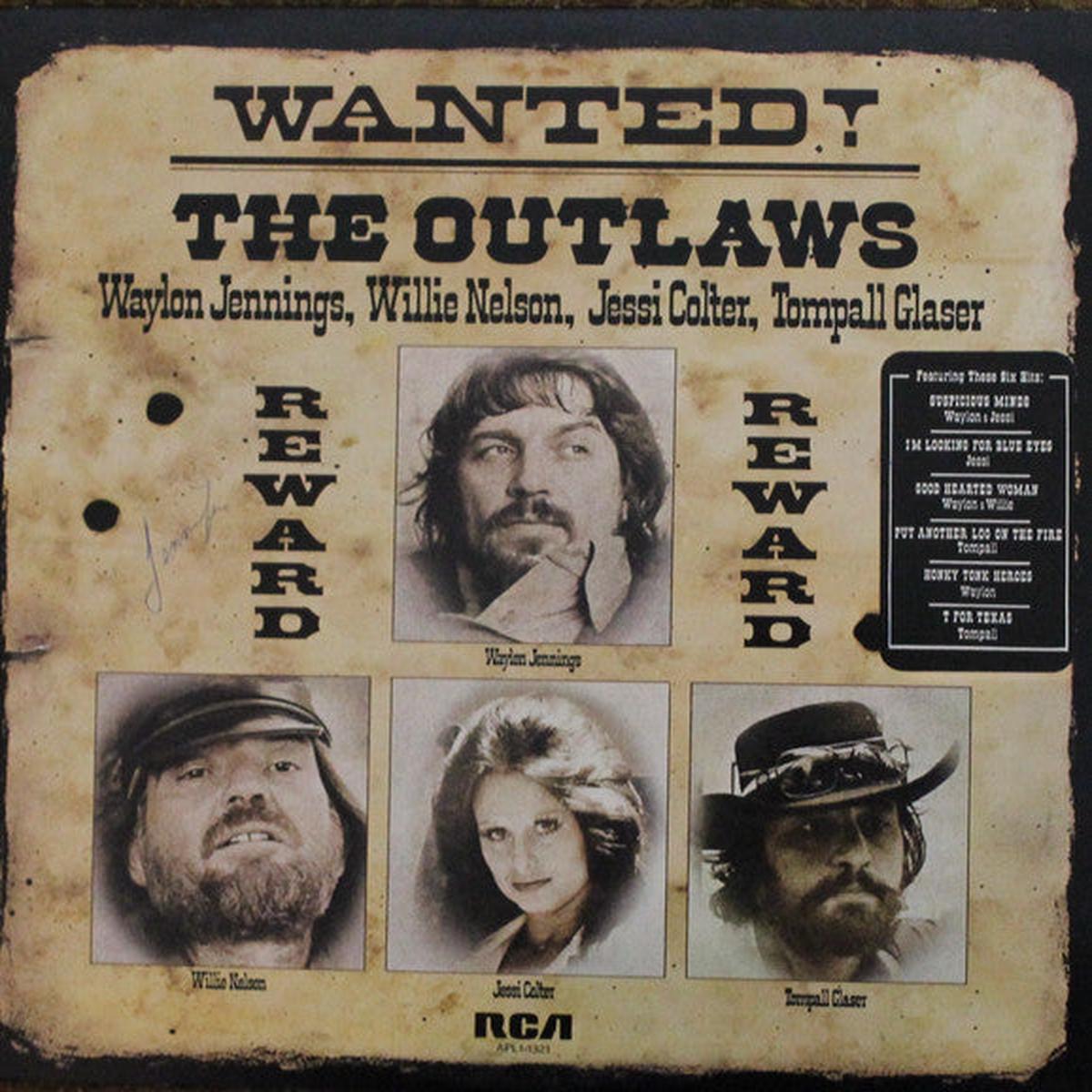 Waylon Jennings, Willie Nelson, Jessi Colter, Tompall Glaser Wanted! The Outlaws Country (vinyl lp)
