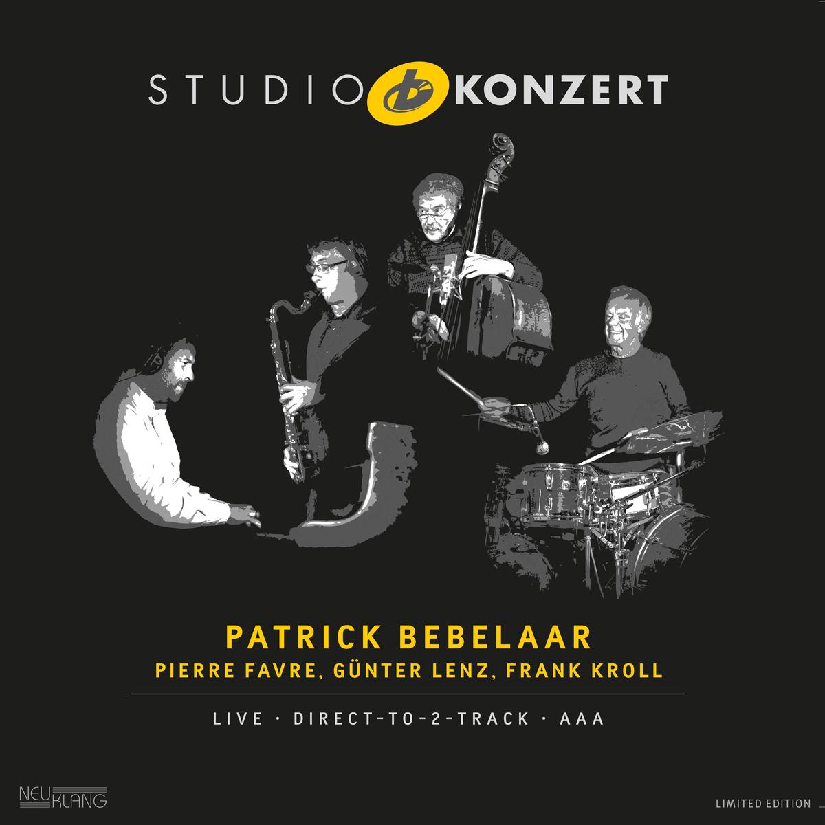 Patrick Bebelaar & Pierre Favre & Gnter Lenz - Studio Konzert (LP)