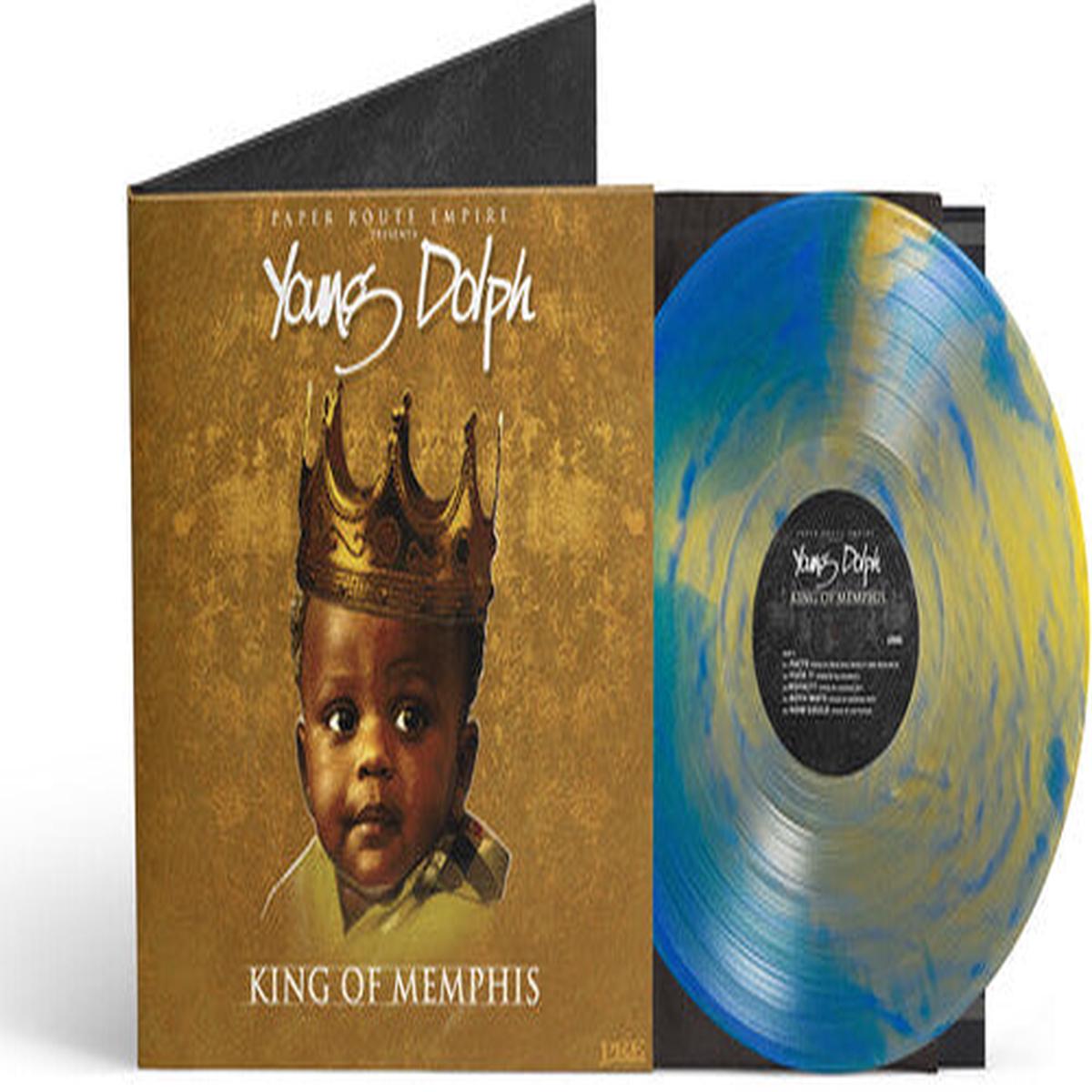 Young Dolph: King of Memphis (10 Yr Anniversary) Royalty Blue/Gold - VINYL LP