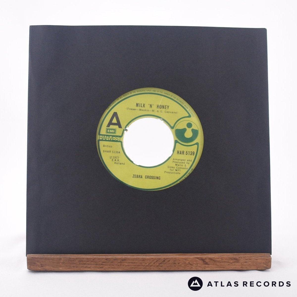 Zebra Crossing - Milk 'N' Honey - 7" Vinyl Record - EX